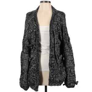 FOR LOVE & LEMONS Knitz oversized knobby chunky cable knit cardigan sweater Sz S